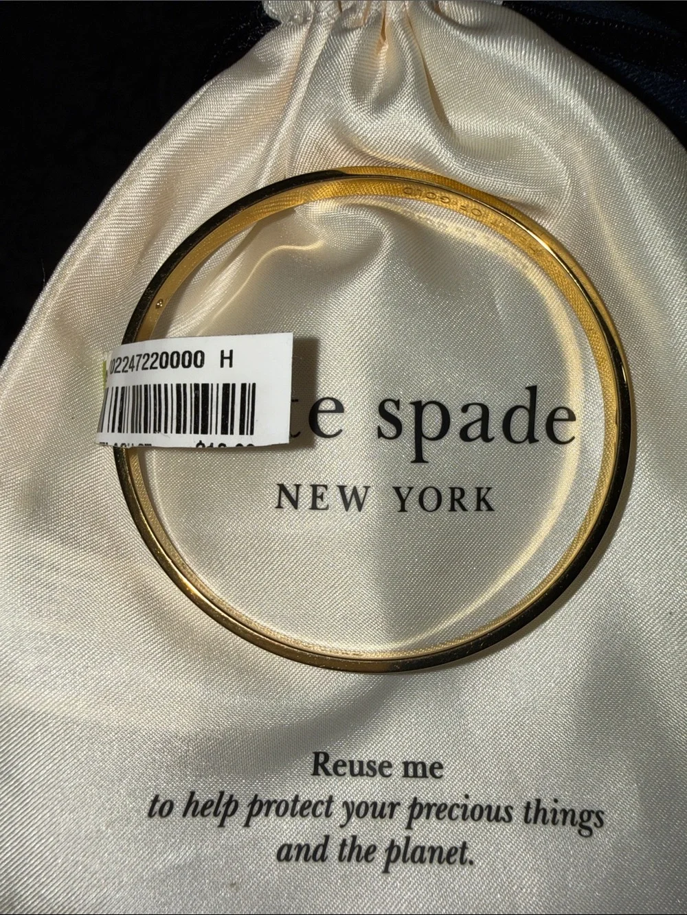 kate spade Gold Thin Round Bangle